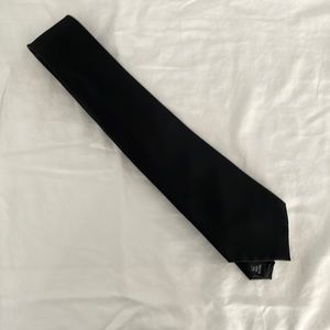 Black silk tie